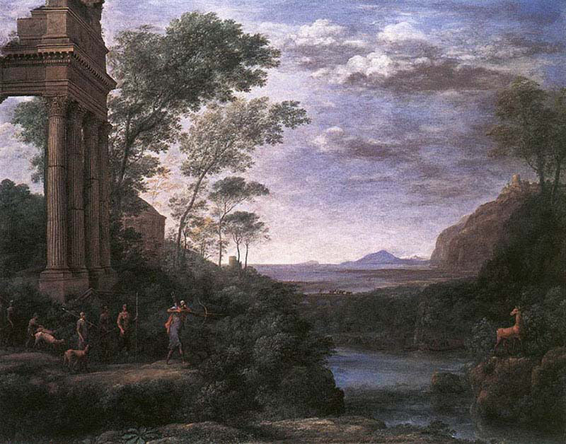 Ascanius Shooting Stag of Sylvia